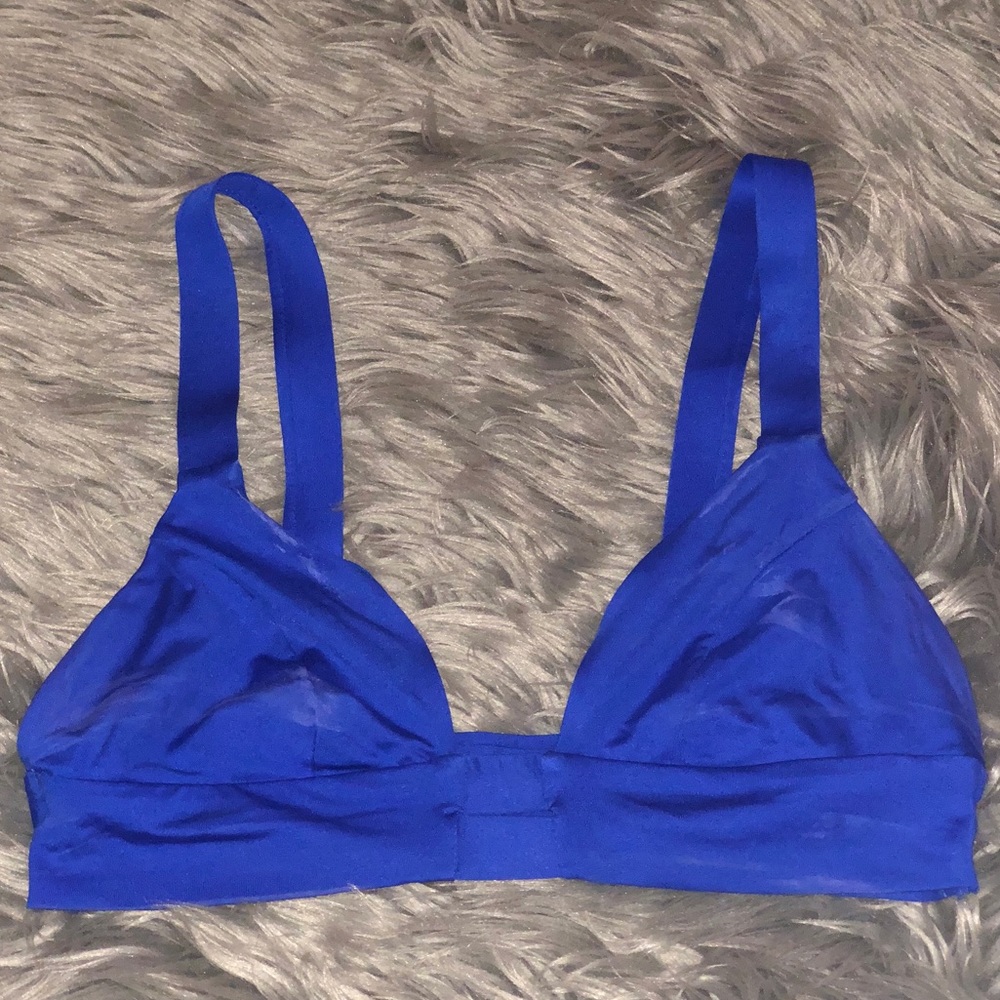 Vitamin A blue bikini top